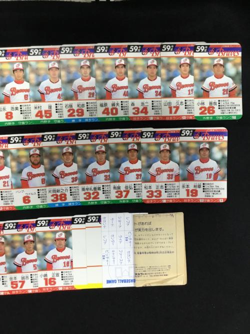 TAKARA (タカラ) 球団選手別カード プロ野球ゲーム 現状販売品 昭和59年度 阪急ブレーブス