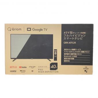 チューナーレステレビ 40インチ QRK-40TL2K 2025年製 Qriom(キュリオム) 未開封品