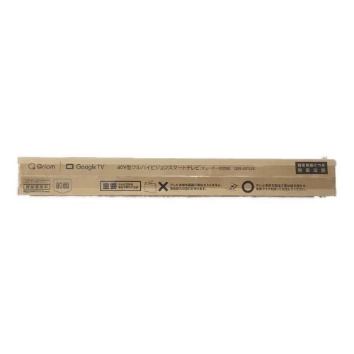 チューナーレステレビ 40インチ QRK-40TL2K 2025年製 Qriom(キュリオム) 未開封品