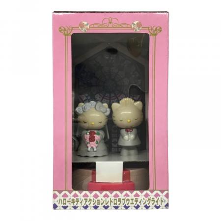 レトロ レア‼️美品 ウェディング キティアンドダニエル　ジュエリーBOX木彫り HELLO KITTY(ハローキティ) キティ＆ダニエル アクションレトロ