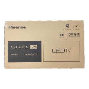 液晶テレビ 40インチ 40A30 2021年製 Hisense(ハイセンス) 未開封品