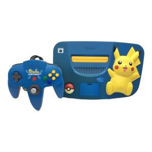 Nintendo64(ニンテンドー64) NUS-101 ポケモン・ピカチュウモデル ブルー×イエロ－