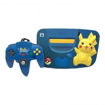 Nintendo64(ニンテンドー64) NUS-101 ポケモン・ピカチュウモデル ブルー×イエロ－