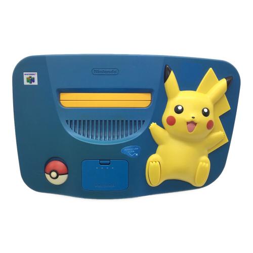 Nintendo64(ニンテンドー64) NUS-101 ポケモン・ピカチュウモデル ブルー×イエロ－
