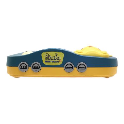 Nintendo64(ニンテンドー64) NUS-101 ポケモン・ピカチュウモデル ブルー×イエロ－