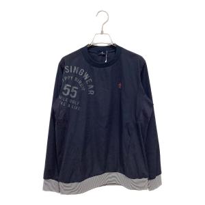 MUNSING WEAR (マンシングウェア) ゴルフウェア プルオーバー 防風 メンズ SIZE M ネイビー