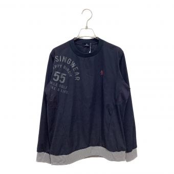 MUNSING WEAR (マンシングウェア) ゴルフウェア プルオーバー 防風 メンズ SIZE M ネイビー