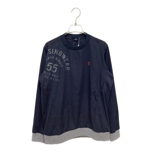 MUNSING WEAR (マンシングウェア) ゴルフウェア プルオーバー 防風 メンズ SIZE M ネイビー