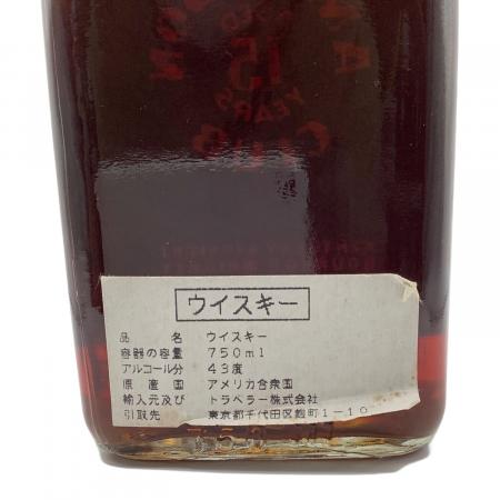 ANDERSON CLUB（アンダーソンクラブ）バーボン 15年 750ml｜トレファク
