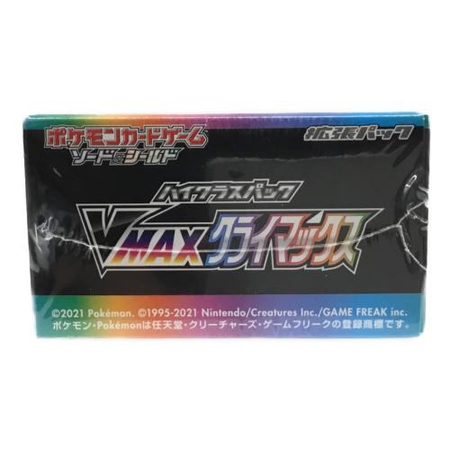 ポケモンカードゲーム ソード＆シールド 拡張パック「ハイクラスパック VMAXクライマックス」S8b 1BOX 未開封品