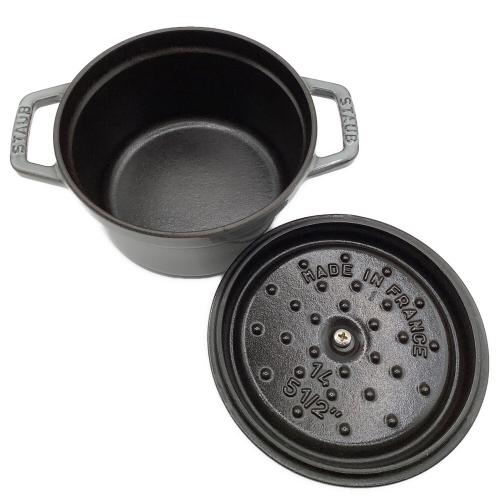Staub (ストウブ) ピコ・ココット 14cm グレー 両手鍋
