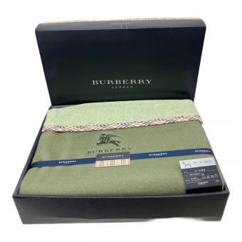 BURBERRY LONDON (バーバリーロンドン) ウール毛布 シングル(幅140×長さ200cm) オリーブカーキ