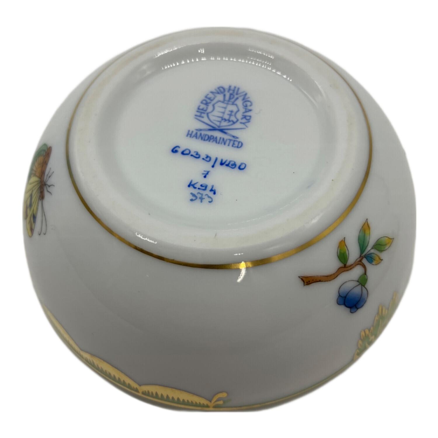 Herend (ヘレンド) ヴィクトリアブーケ ボンボニエール 菓子器