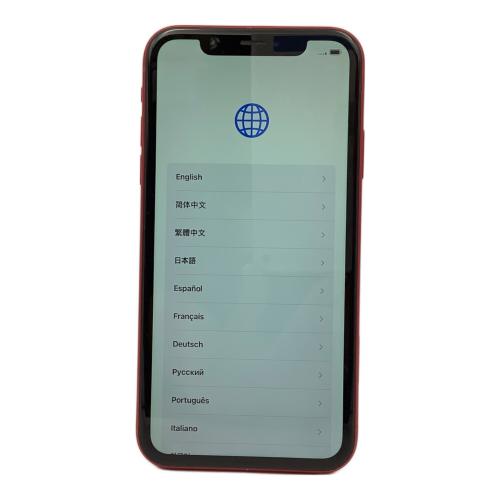 Apple (アップル) iPhoneXR (PRODUCT)RED 128GB SIM FREE(au解除済) MT0N2J/A