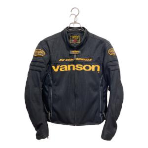 VANSON (バンソン) メッシュライダースジャケット VS23105S ブラック SIZE L メンズ