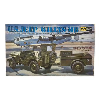 U.S.ジープ ウイリスMB ディスプレイ＆モーターライズ2 1/20ミリタリー・ビークルシリーズ No.4 MITSUWA MODEL(ミツワモデル) 未組立品
