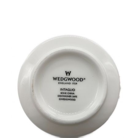 Wedgwood (ウェッジウッド) カップ&ソーサー ホワイト INTAGLIO 2Pセット
