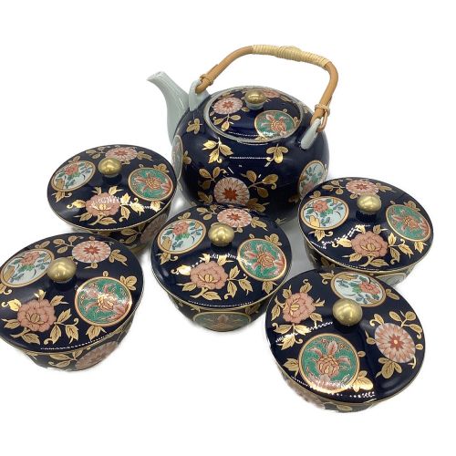 未使用】 有田焼 清右エ門作 古伊万里金彩 蓋付吸出揃 急須