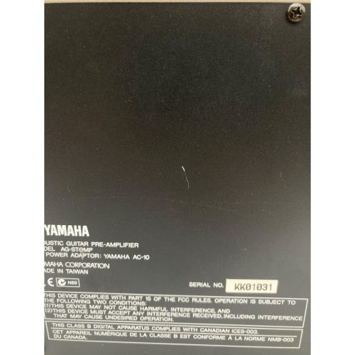 YAMAHA (ヤマハ) アコースティックギタープリアンプ ケース付 AG-Stomp