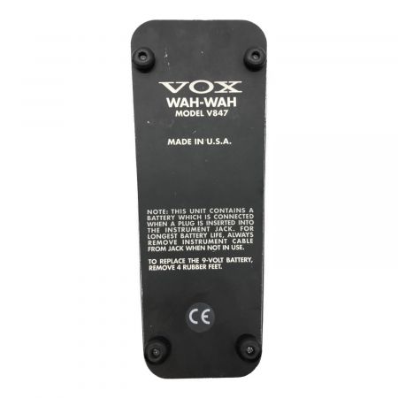 VOX (ヴォックス) ワウペダル 本体のみ V847 動作確認済み