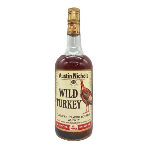 ワイルドターキー (WILD TURKEY) バーボン 1000ml 8年 金キャップ 旧