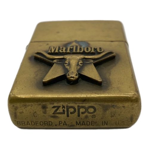 ZIPPO (ジッポ) ライター マルボロ ロングホーン 1993 ゴールド サビ有 