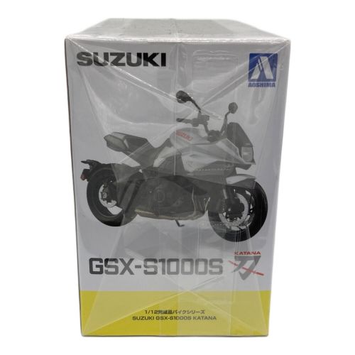 AOSHIMA (アオシマ文化教材社) モデルカー フルオプション グラススパークルブラック 1/12 完成品バイク SUZUKI GSX-S1000S KATANA