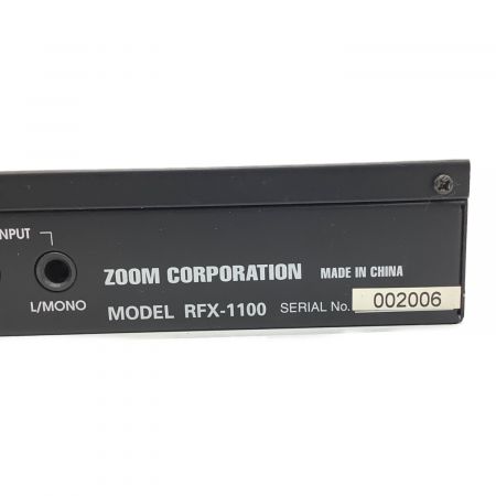 ZOOM (ズーム) デジタルリバーブ＆マルチエフェクター ラック式 RFX-1100 動作確認済み