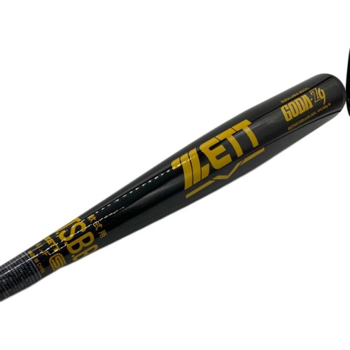 ZETT (ゼット) 軟式バット ブラック×イエロー ケース付き GODA-Z9 未使用品