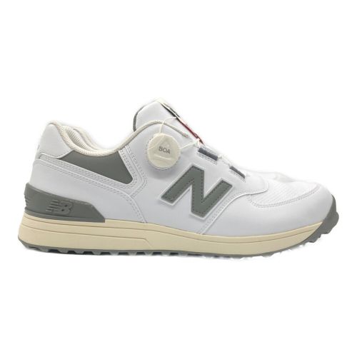 NEW BALANCE (ニューバランス) ゴルフシューズ メンズ SIZE 29cm ホワイト×グレー UGBS574C