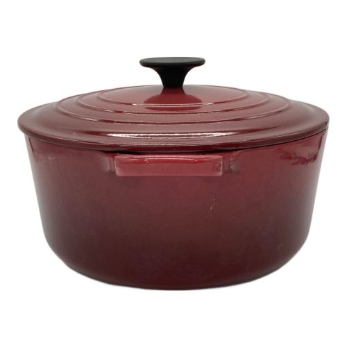 LE CREUSET (ルクルーゼ) 両手鍋 SIZE 24cm レッド ココットランド