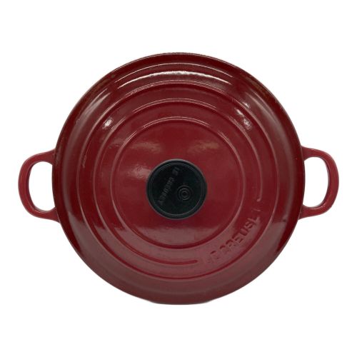 LE CREUSET (ルクルーゼ) 両手鍋 SIZE 24cm レッド ココットランド