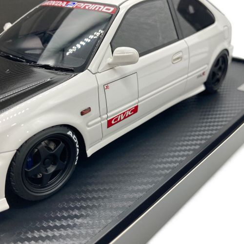 ignition model (イグニッションモデル) モデルカー 1/18 ホンダ CIVIC (EK9) Type R White