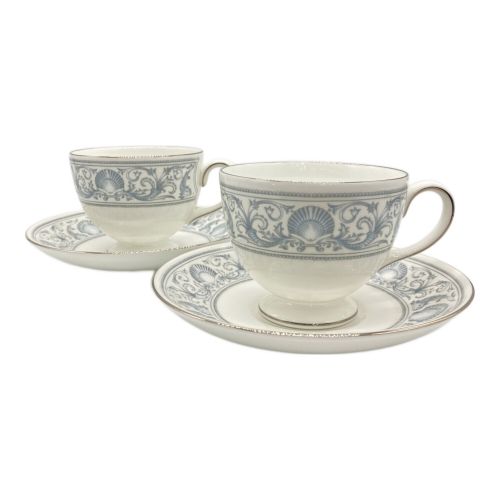 Wedgwood (ウェッジウッド) カップ&ソーサー ブルー×ホワイト ドルフィン 2Pセット