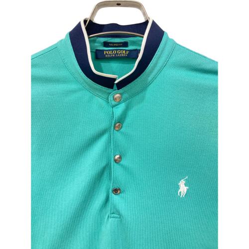 Ralph Lauren POLO GOLF (ラルフローレンポロゴルフ) ゴルフポロシャツ レディース SIZE M グリーン×ネイビー