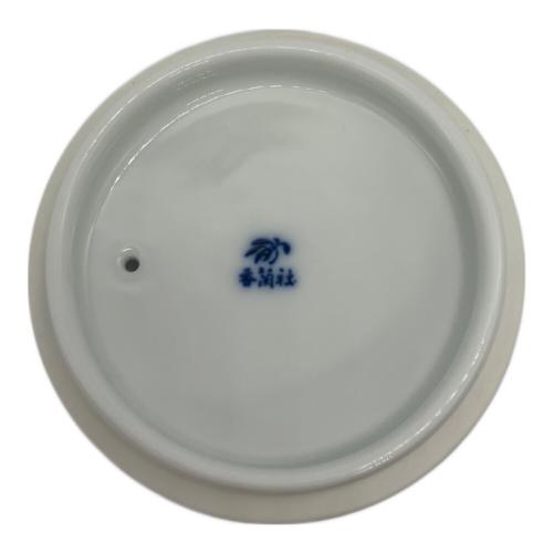 香蘭社 (コウランシャ) 蓋付茶器揃え ネイビー×ゴールド/▲