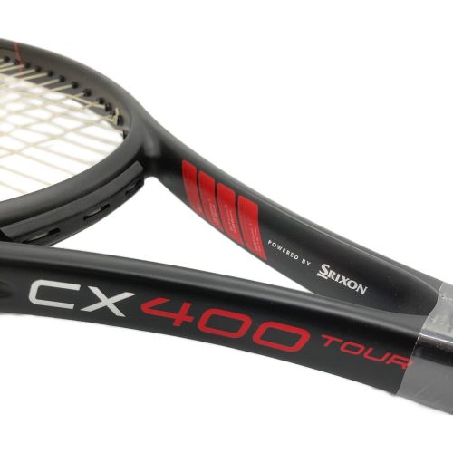 DUNLOP (ダンロップ) 硬式ラケット レッド×ブラック グリップ未使用 ケース付き SRIXON CX400 TOUR