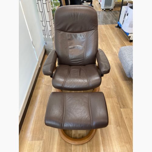 Ekornes (エコーネス) ハイバックチェアー ブラウン×ナチュラル