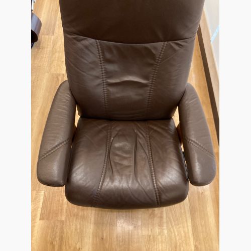 Ekornes (エコーネス) ハイバックチェアー ブラウン×ナチュラル