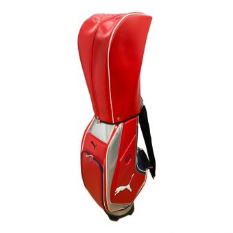 PUMA (プーマ) キャディバッグ レッド×シルバー