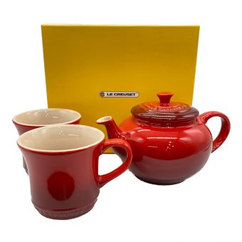 LE CREUSET (ルクルーゼ) ティーポットセット 910296-00 ポット1・カップ2