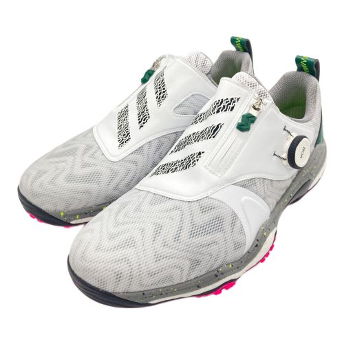 adidas (アディダス) ゴルフシューズ メンズ SIZE 27cm ホワイト×グリーン コードカオス 25 ボア IG8705
