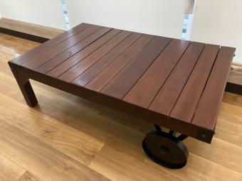 東谷 (アズマヤ) トロリーテーブル ダークブラウン×ブラック TTF-116