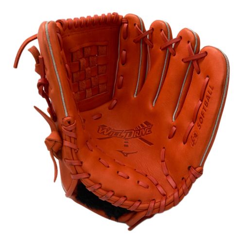 MIZUNO (ミズノ) グローブ レッド ソフトボール用 WILL DRIVE 右投げ用