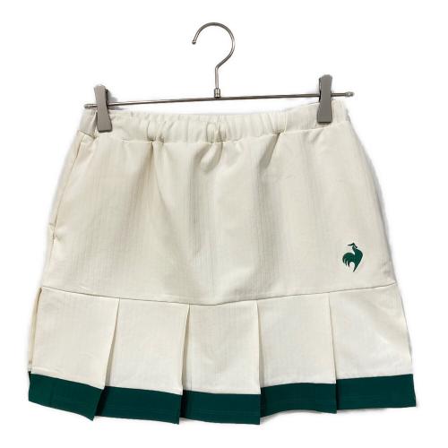 le coq sportif GOLF (ルコック スポルティフ ゴルフ) ショートスカート ゴルフウェア(スカート) LT4SFK40L レディース SIZE M ホワイト×グリーン
