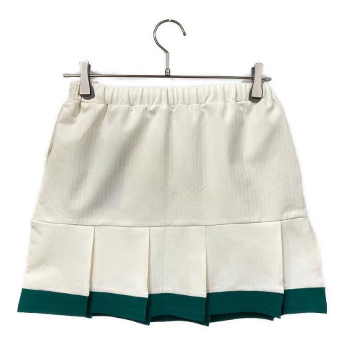 le coq sportif GOLF (ルコック スポルティフ ゴルフ) ショートスカート ゴルフウェア(スカート) LT4SFK40L レディース SIZE M ホワイト×グリーン