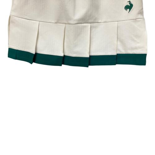 le coq sportif GOLF (ルコック スポルティフ ゴルフ) ショートスカート ゴルフウェア(スカート) LT4SFK40L レディース SIZE M ホワイト×グリーン