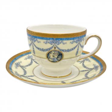 【マイケル】　フローレンティーンターコイズ　未使用品 Wedgwood (ウェッジウッド) カップ&ソーサー フロレンティーン