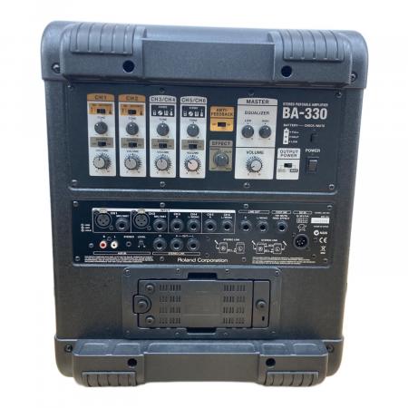 ROLAND (ローランド) ステレオポータブルアンプ 電池8本 BA-330 動作