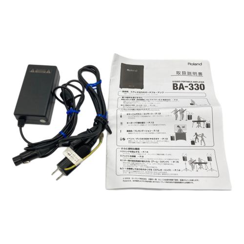 ROLAND (ローランド) ステレオポータブルアンプ 電池8本 BA-330 動作